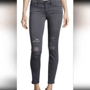 Frame jeans size 26 gray distressed le skinny